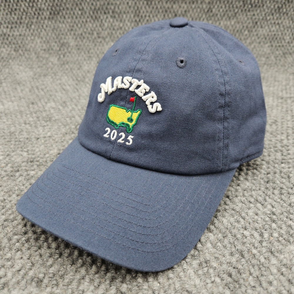 Masters 2025 American Needle Strapback Dad Hat Ball Cap Blue Golf Tournament